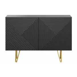 miliboo Sideboard 107 cm Schwarz / Gold
