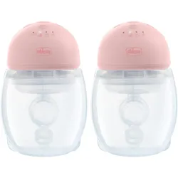 Elektrische Doppelmilchpumpe CHICCO "Freihändige", Baby, rosa, Milchpumpen