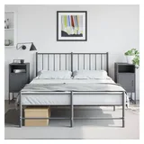 vidaXL Nachttische 2 Stk. Anthrazit 36x39x78 cm Stahl