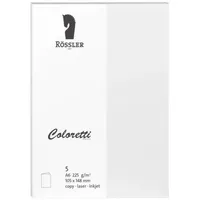 RÖSSLER Coloretti Karten, 220 g/m2, DIN A6 5 Stück
