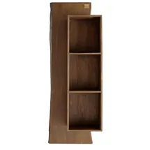 Massivmoebel24 Wandregal 50 x 22 x 147 cm Braun