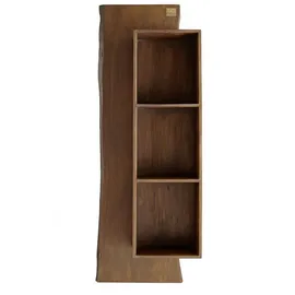 Massivmoebel24 Wandregal 50 x 22 x 147 cm Braun