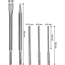 Bosch SDS-Plus Bits und Meißel Set 5-teilig