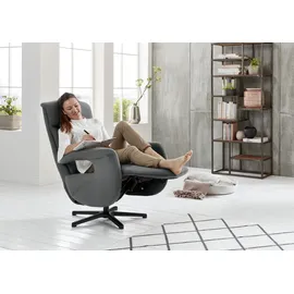 die planbar Relaxsessel MP-RS18073 Polyester 71 x 110 x 83 cm Grau drehbar mit Kopfpolsterverstellung und Relax-Funktion
