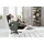 die planbar Relaxsessel MP-RS18073 Polyester 71 x 110 x 83 cm Grau drehbar mit Kopfpolsterverstellung und Relax-Funktion