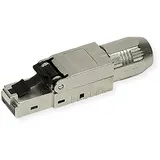 Roline feldkonfektionierbarer RJ-45 Stecker Cat.6A (Class EA), STP, silberfarben