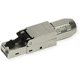 Roline feldkonfektionierbarer RJ-45 Stecker Cat.6A (Class EA), STP, silberfarben