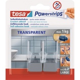 Tesa Powerstrips Transparent, Chrom Inhalt: 2St.