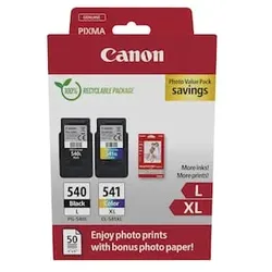 Canon 5224B012 PG-540 L / CL-541XL Vorteilspack Tinte + Fotopapier Vorteilspaket