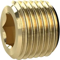 Riegler Verschlussschraube, Innensechskant, ohne Bund, R 3/8, MS