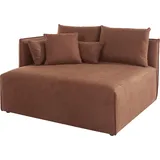 andas Ottomane »Nöre«, kurzes Lounge-Modul - zum Zusammenstellen, Breite 138 cm, Tiefe 128 cm braun