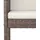 vidaXL 3-tlg. Gartenbar-Set mit Kissen Poly Rattan Braun