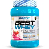 Best Whey Protein - 908 g - Eiweißpulver - 100% Whey Protein Pulver - Protein Pulver - Protein Shake - Whey Protein für Muskelaufbau - Whey Protein + Whey Isolate Protein (Erdbeere)