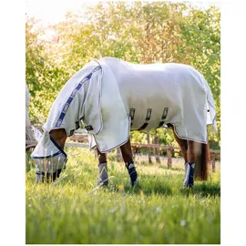 Horseware Ekzemerdecke Rambo Protector Plus 125 cm Blau/Silber