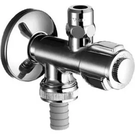 Schell Doppelanschluss-Eckventil COMFORT G 1/2 AG, m ASAG E, m RV, o. RB, verchromt