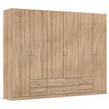 Rauch Drehtürenschrank »Kleiderschrank Schrank Garderobe Wäscheschrank GAMMA in 3 Breiten«, mit 6 Schubladen, in schlichtem Design TOPSELLER MADE IN GERMANY,