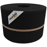 zaunzu® Sichtschutzstreifen 50 m x 19 cm x 0,1 cm Schwarz Metall