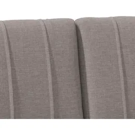 vidaXL Gepolstertes Kopfteil Taupe 120 cm Massives Kiefernholz