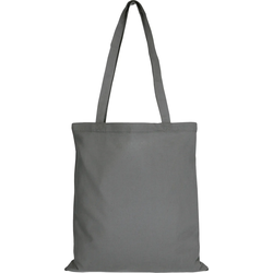 10er Pack Baumwolltasche - 28 Farben | mit Zwei Langen Henkeln | 38x42cm, stahlgrau, 100 Stück