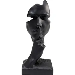 Kare Design Dekoobjekt »Deko Objekt Quiet Face Schwarz 31cm« Kare Design schwarz