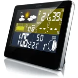 Bearware Funkwetterstation mit LCD Farbdisplay inkl. Außensensor & Wettervorhersage-Piktogramm