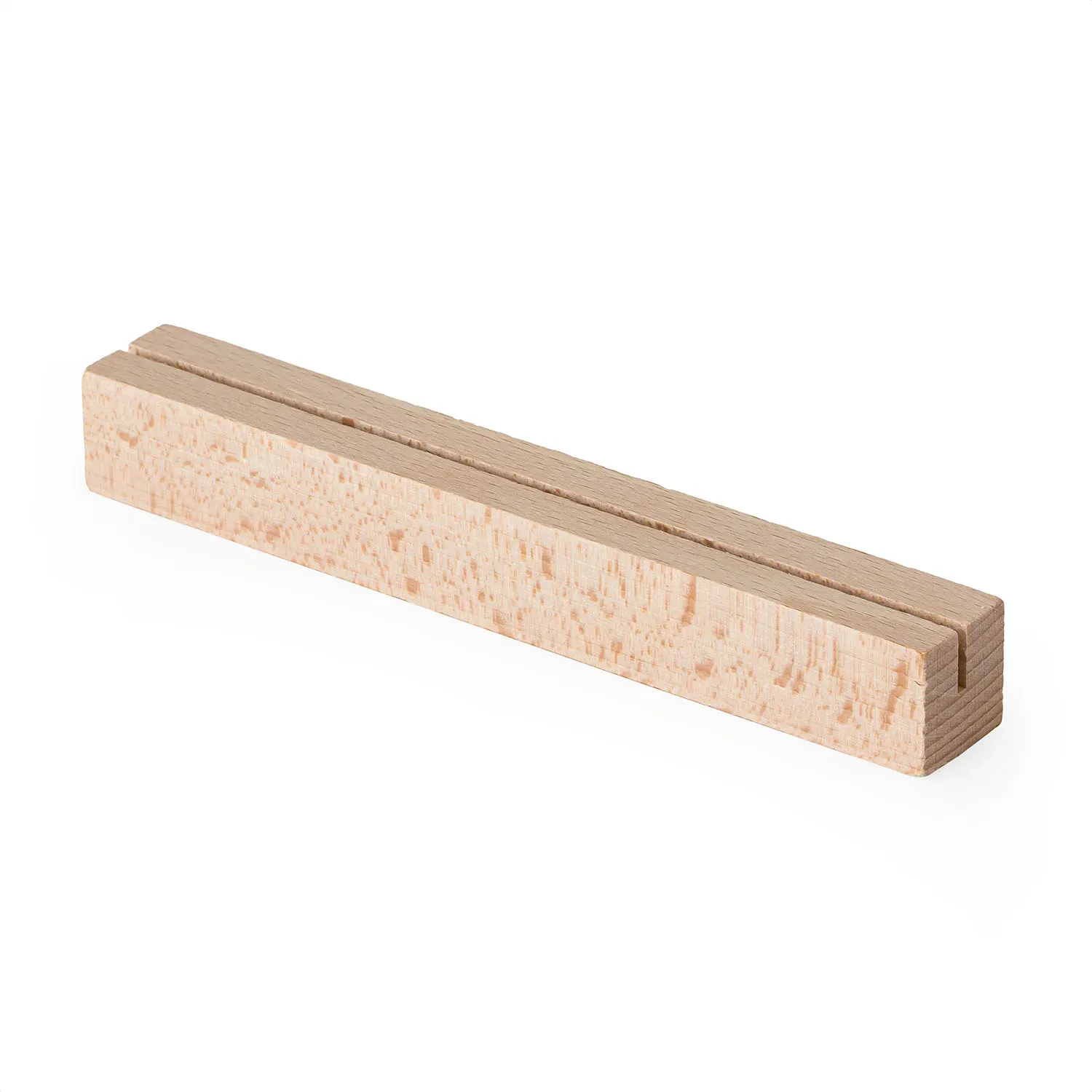 Metrie | Kartin-15AA2 Holz-Kartenhalter, 1 Nut, Reinbuche | 15 cm