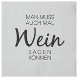 r√§der design Räder Cocktailserviette Man muss auch mal Wein sagen