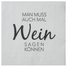 r√§der design Räder Cocktailserviette Man muss auch mal Wein sagen