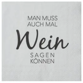 r√§der design Räder Cocktailserviette Man muss auch mal Wein sagen