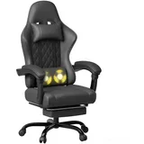 JUMMICO Gaming Stuhl Ergonomisch Schwarz
