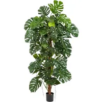 Aplanta Kunstbaum, Grün, Kunststoff, 160 cm, Dekoration, Blumen &