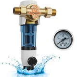 Vevor Spin-Down-Filter, 40 Mikron-Sedimentfilter für das ganze Haus für Brunnenwasser, 3/4 Zoll GM + 1 Zoll GM, 4 t/h Durchflussrate, für Wasserfiltersysteme, Sedimentfilter für Brunnenwasser