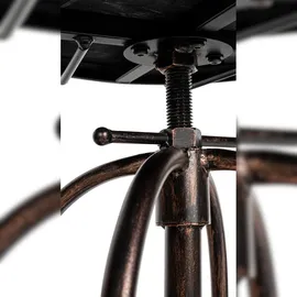 CLP 2er Set Barhocker Pino Holz höhenverstellbar,bronze