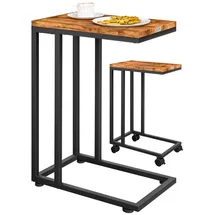 CASARIA Beistelltisch mit Rollen