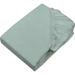 Bettlaken SETEX "Feinbiber Melange Spannbetttuch", grün (salbei), B:90cm L:200cm, Feinbiber, Obermaterial: 90% Baumwolle, 10% Polyester, Laken, Spannbettlaken, Melange-Effekt: Tiefe, Lebendigkeit, interessante Optik für das Auge
