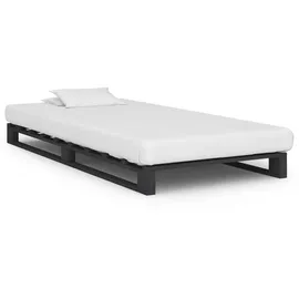 vidaXL Palettenbett 100 x 200 cm Grau