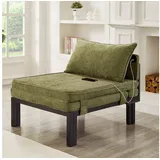 Odikalo Sessel Schlafsessel Klappsofa mit schlaffunktion USB/TypeC (Einzelsofa mit Kissen,für Wohnzimmer, Schlafzimmer) grün