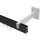 Interdeco GARDINENSTANGE INNENLAUF Smartline Paxo 480 cm (geteilt in 3 x 160 cm), 1-läufig, 14x35 mm Schwarz
