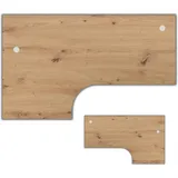 bümö Eckschreibtisch Asteiche braun