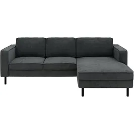 TRENDMANUFAKTUR Ecksofa TRENDMANUFAKTUR "Watkins Couch wahlweise mit Schlaffunktion und Bettkasten,auch in Cord", grau (dunkelgrau), B:232cm H:81cm T:161cm, 92% Polyester, 8% Polyamide, Sofas, Ecksofa, Recamiere beidseitig montierbar, OTTOs Choice, Breite 232 cm
