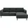 TRENDMANUFAKTUR Ecksofa TRENDMANUFAKTUR "Watkins Couch wahlweise mit Schlaffunktion und Bettkasten,auch in Cord", grau (dunkelgrau), B:232cm H:81cm T:161cm, 92% Polyester, 8% Polyamide, Sofas, Ecksofa, Recamiere beidseitig montierbar, OTTOs Choice, Breite 232 cm