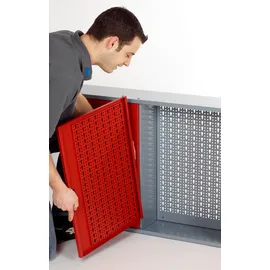 KÜPPER Hängeschrank Rot, Silber