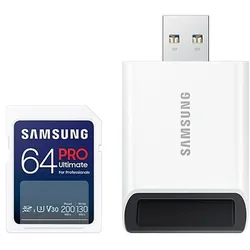 Samsung SD PRO Ultimate 64 GB mit Lesegerät | ✔️ vorübergehende preissenkung