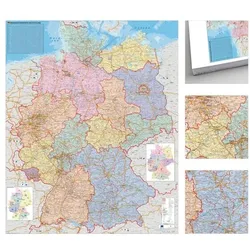 STIEFEL eurocart Wandkarte »Deutschland politisch zum Pinnen« 80 x 105 cm