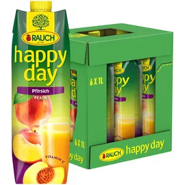 Happy Day Fruchtnektar Pfirsich 6x 1,0 l