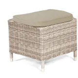 Natur24 Hocker Kunststoffgeflecht White-Coral