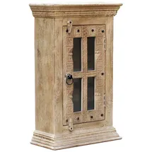 SIT Möbel Hängeschrank DAIPUR beige natur Holz, Mangoholz,Mangoholz,Mangoholz, massiv, 1 Fächer, 44x70x20 cm, hängend, Badezimmer, Badezimmerschränke, Hängeschränke