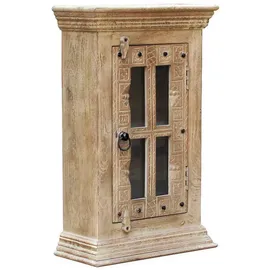 SIT Möbel Hängeschrank DAIPUR beige natur Holz, Mangoholz,Mangoholz,Mangoholz, massiv, 1 Fächer, 44x70x20 cm, hängend, Badezimmer, Badezimmerschränke, Hängeschränke