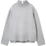 Tom Tailor Strickpullover, mit Stehkragen TOM TAILOR medium silver grey melange XXL (44)