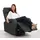 Mendler Fernsehsessel HWC-A54 Premium, Relaxsessel Schaukelstuhl Wippfunktion, drehbar ~ Kunstleder schwarz